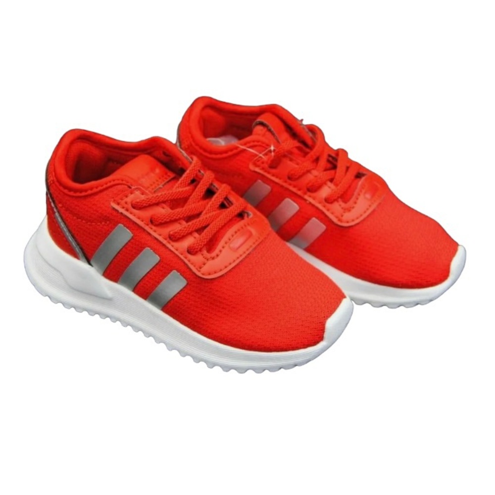Toddler Size 6 Adidas New U Path Shoes Red NIB NWT Reflective Runner Sneakers